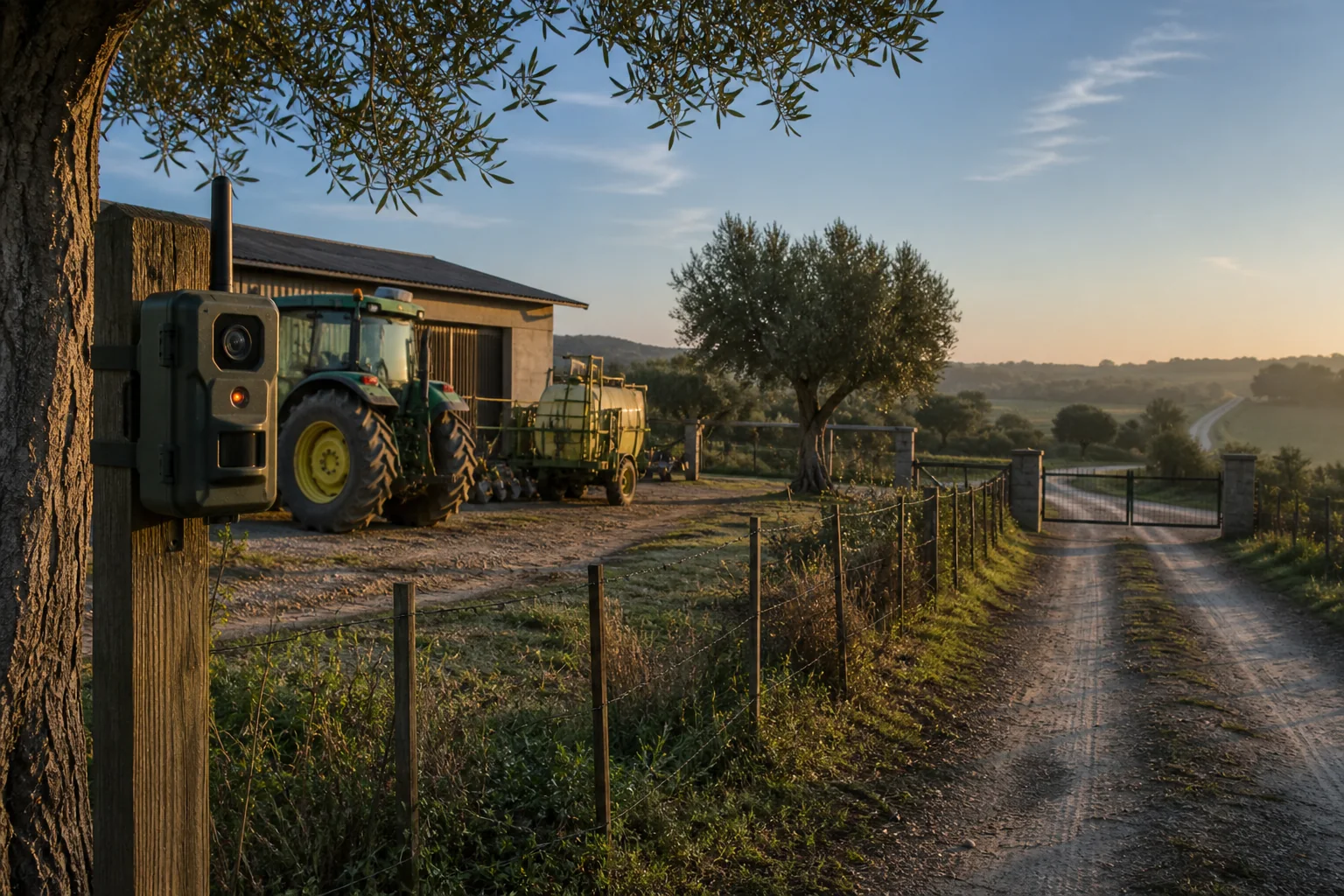 Vigilancia de maquinaria agrícola y accesos