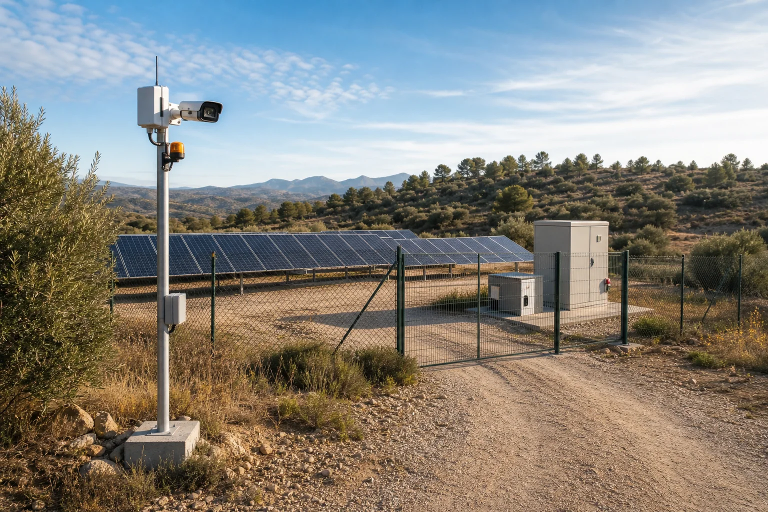 Vigilancia de instalación solar rural