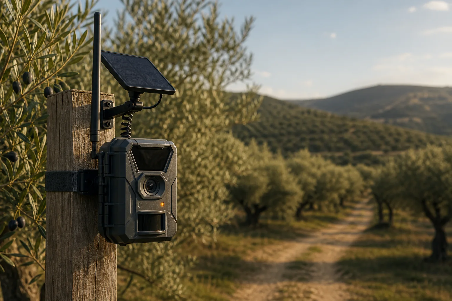 Cámara conectada para vigilancia rural